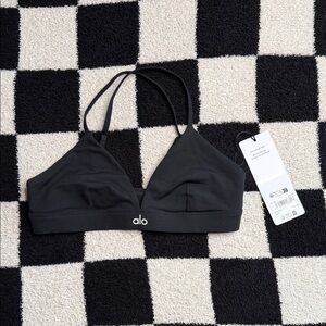 ALO Yoga Black Solendora Bra